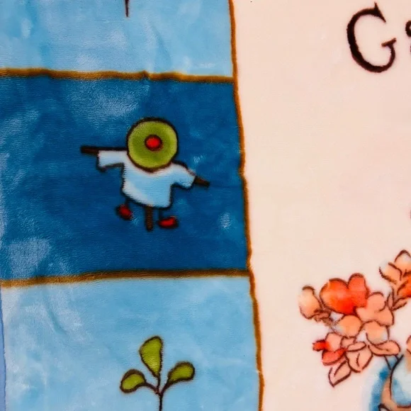 KOYO Fleece Throw Baby Blanket Garden Teddy Bear Favorite Friend Plush 39x54 NWT - Picture 9 of 12